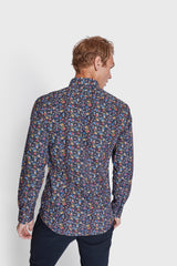 BS Wilczek Slim Fit Skjorta - Dark Blue