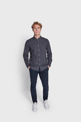 BS Jobe Casual Slim Fit Skjorta - Dark Grey