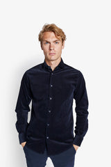 BS Assan Casual Slim Fit Skjorta - Navy
