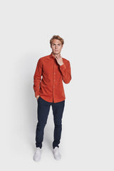 BS Assan Casual Slim Fit Skjorta - Orange