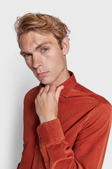 BS Assan Casual Slim Fit Skjorta - Orange