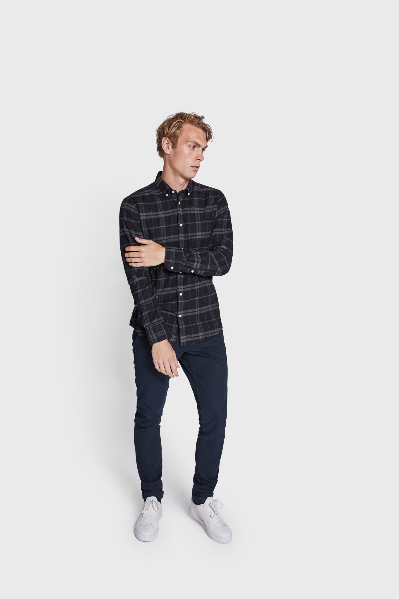 BS Hamza Casual Slim Fit Skjorta - Svart