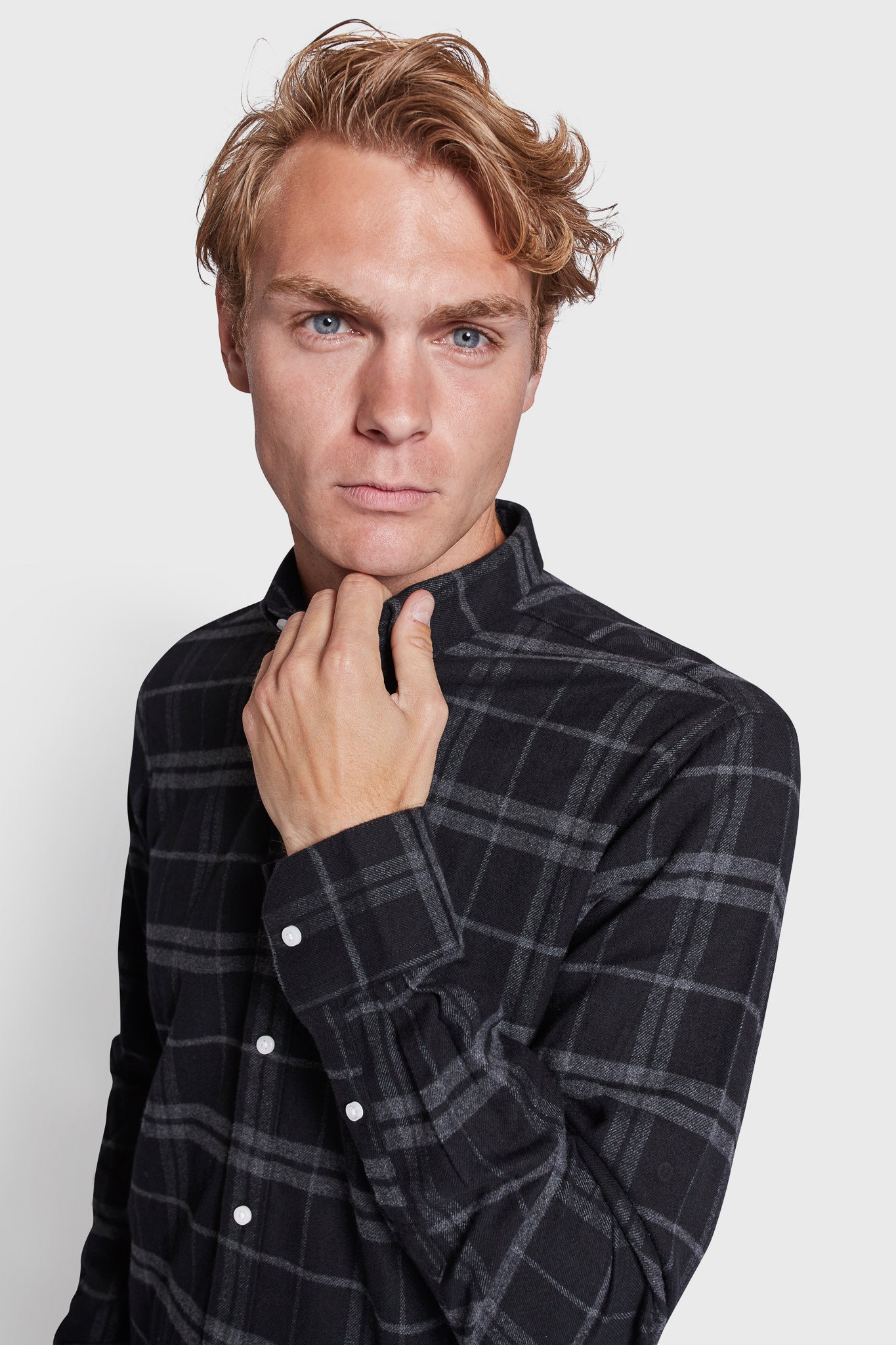 BS Hamza Casual Slim Fit Skjorta - Svart
