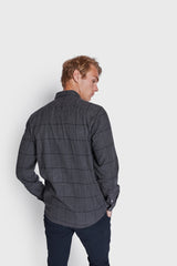 BS Hamza Casual Slim Fit Skjorta - Dark Grey