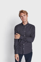 BS Hamza Casual Slim Fit Skjorta - Thunder