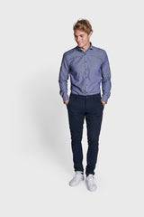 BS Erling Modern Fit Skjorta - Dark Blue