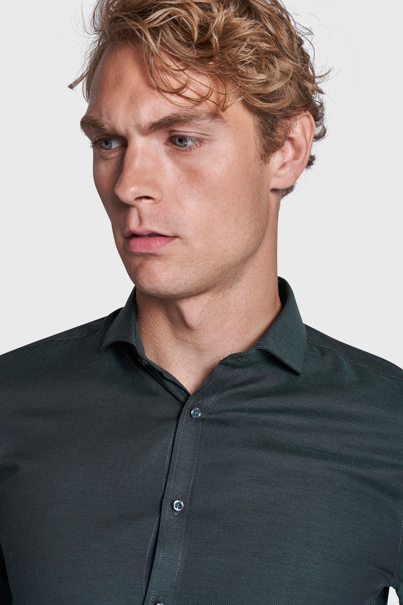 BS Gabriel Modern Fit Skjorta - Dark Green