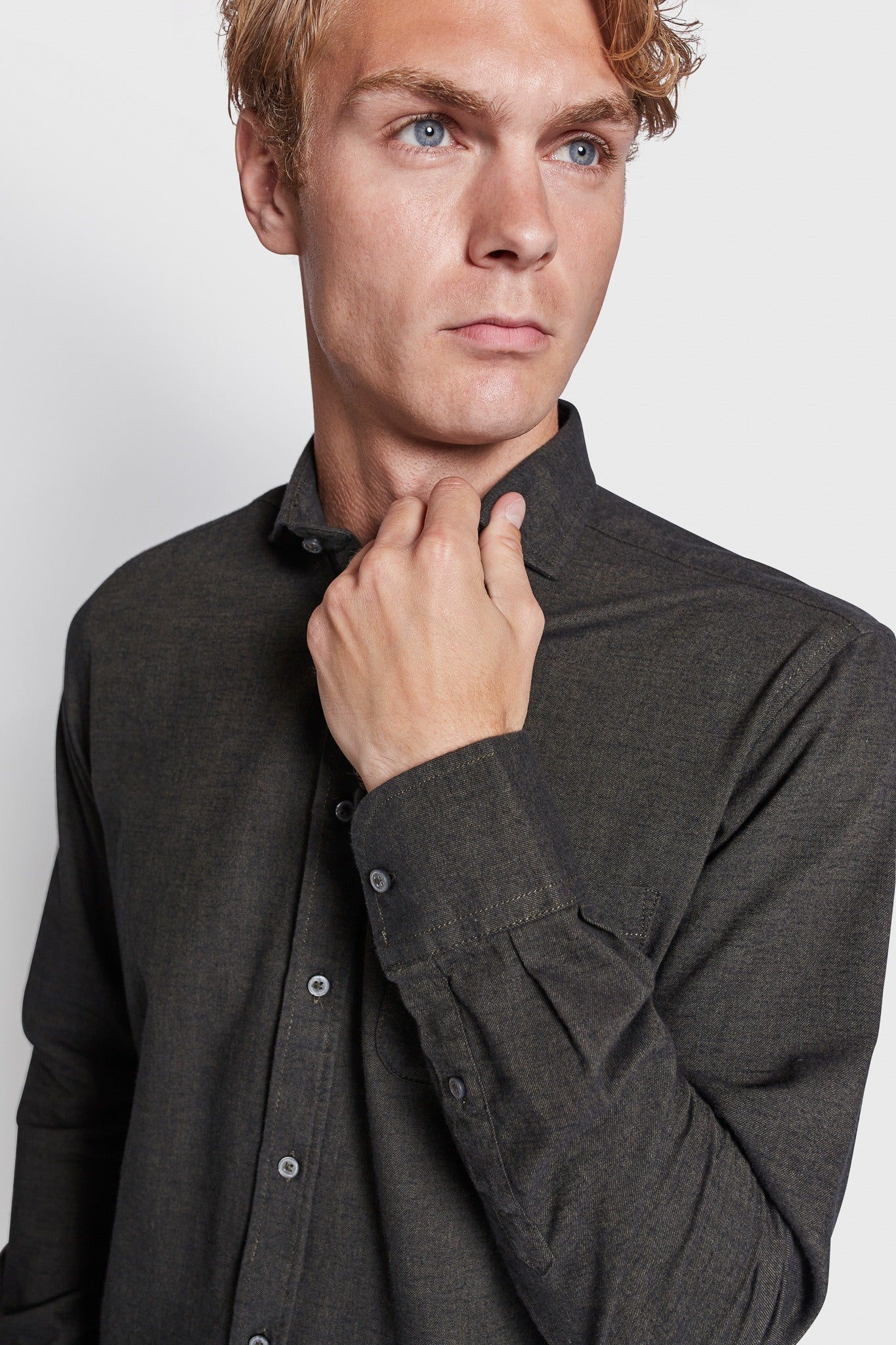 BS Lamin Casual Modern Fit Skjorta - Grön
