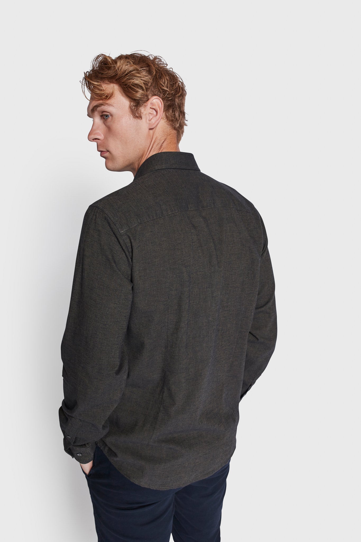 BS Lamin Casual Modern Fit Skjorta - Grön