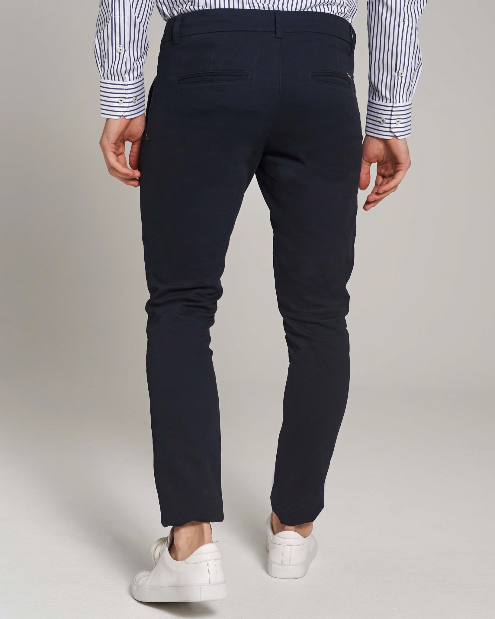 BS Maldonado Slim Fit Chinos - Marinblå