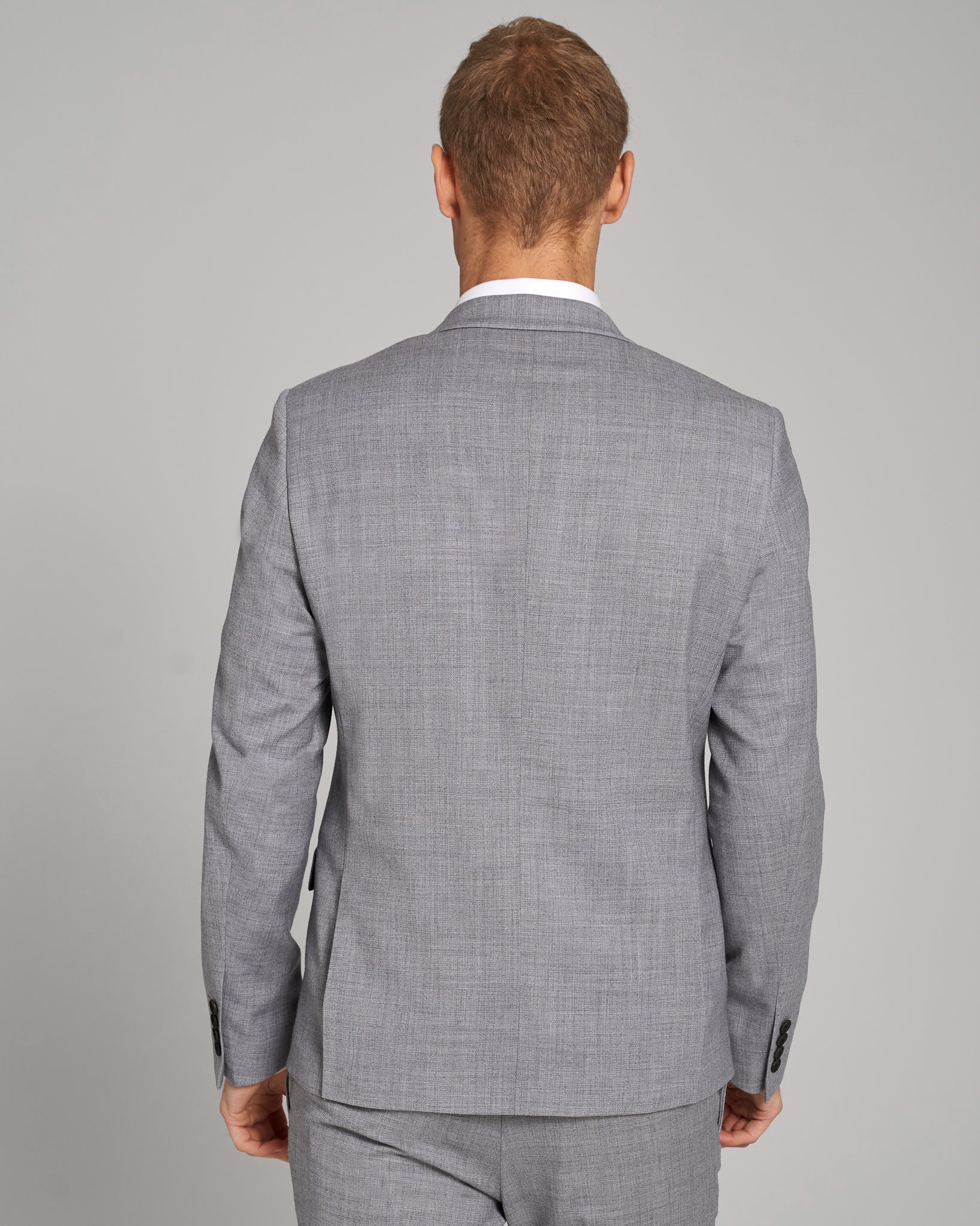 BS Lucca Slim Fit Kavaj - Grå