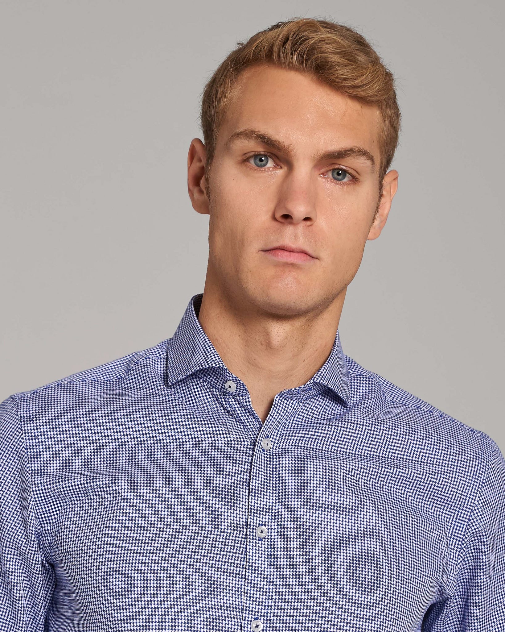 BS Butragueno Slim Fit Skjorta - Dark Blue