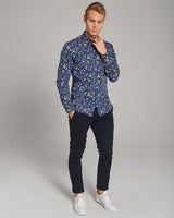 BS Gullit Slim Fit Skjorta - Dark Blue