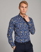 BS Gullit Slim Fit Skjorta - Dark Blue