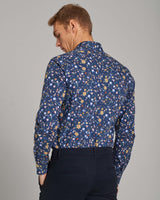 BS Gullit Slim Fit Skjorta - Dark Blue