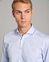 BS Scholes Slim Fit Skjorta - Light Blue