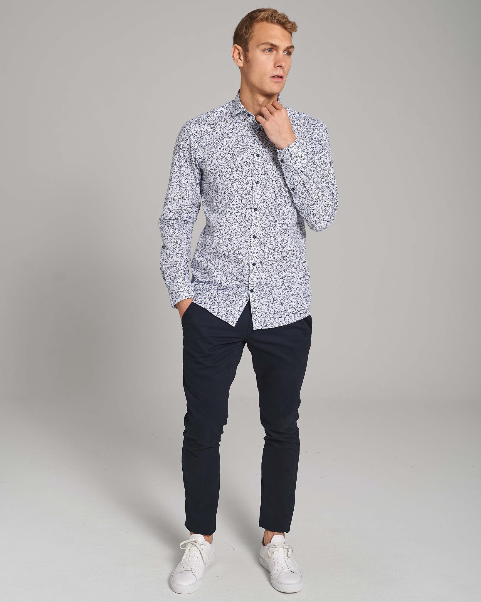 BS Weak Slim Fit Skjorta - Blå