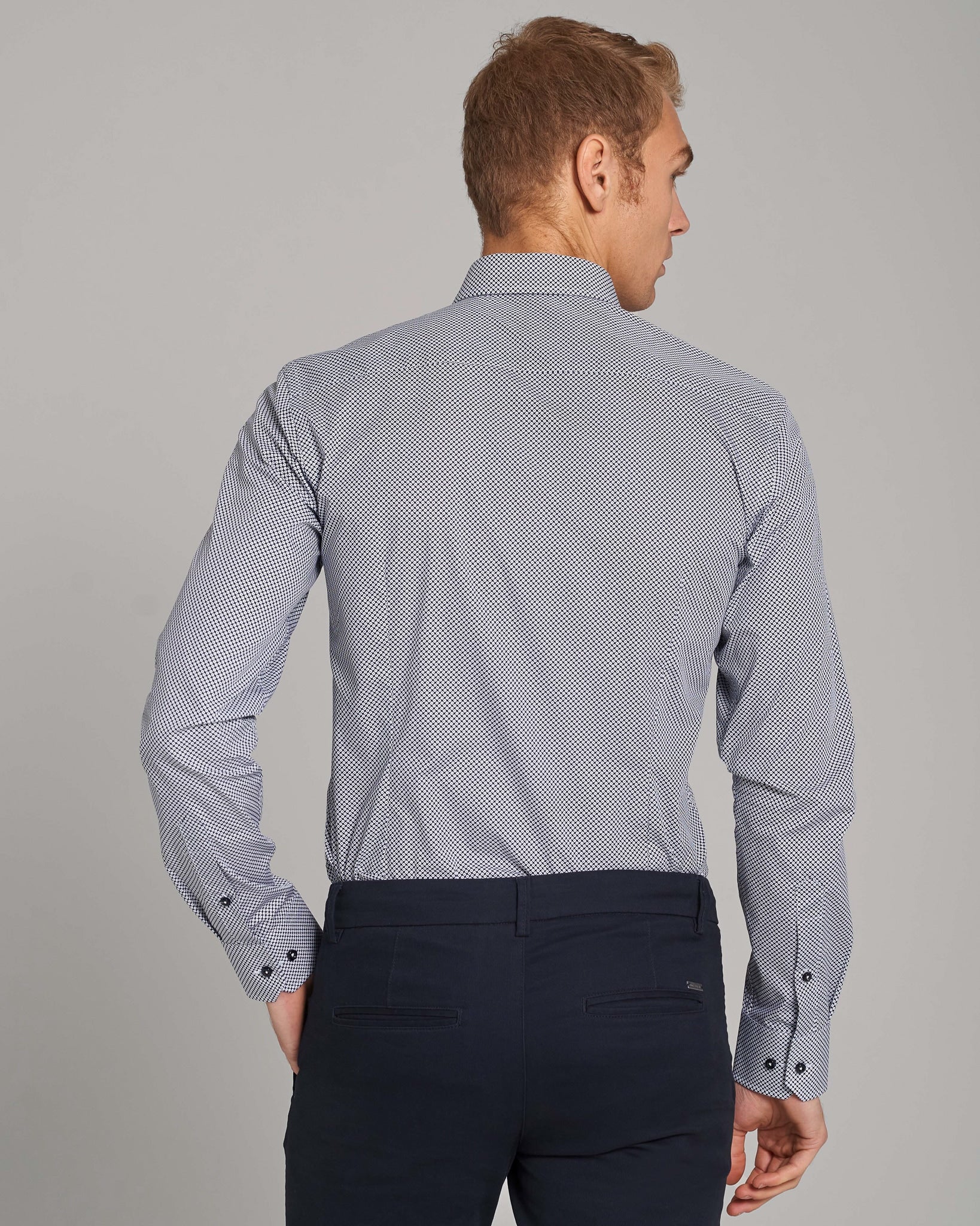 BS Zoff Slim Fit Skjorta - White