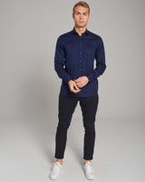 BS Zigo Modern Fit Skjorta - Navy