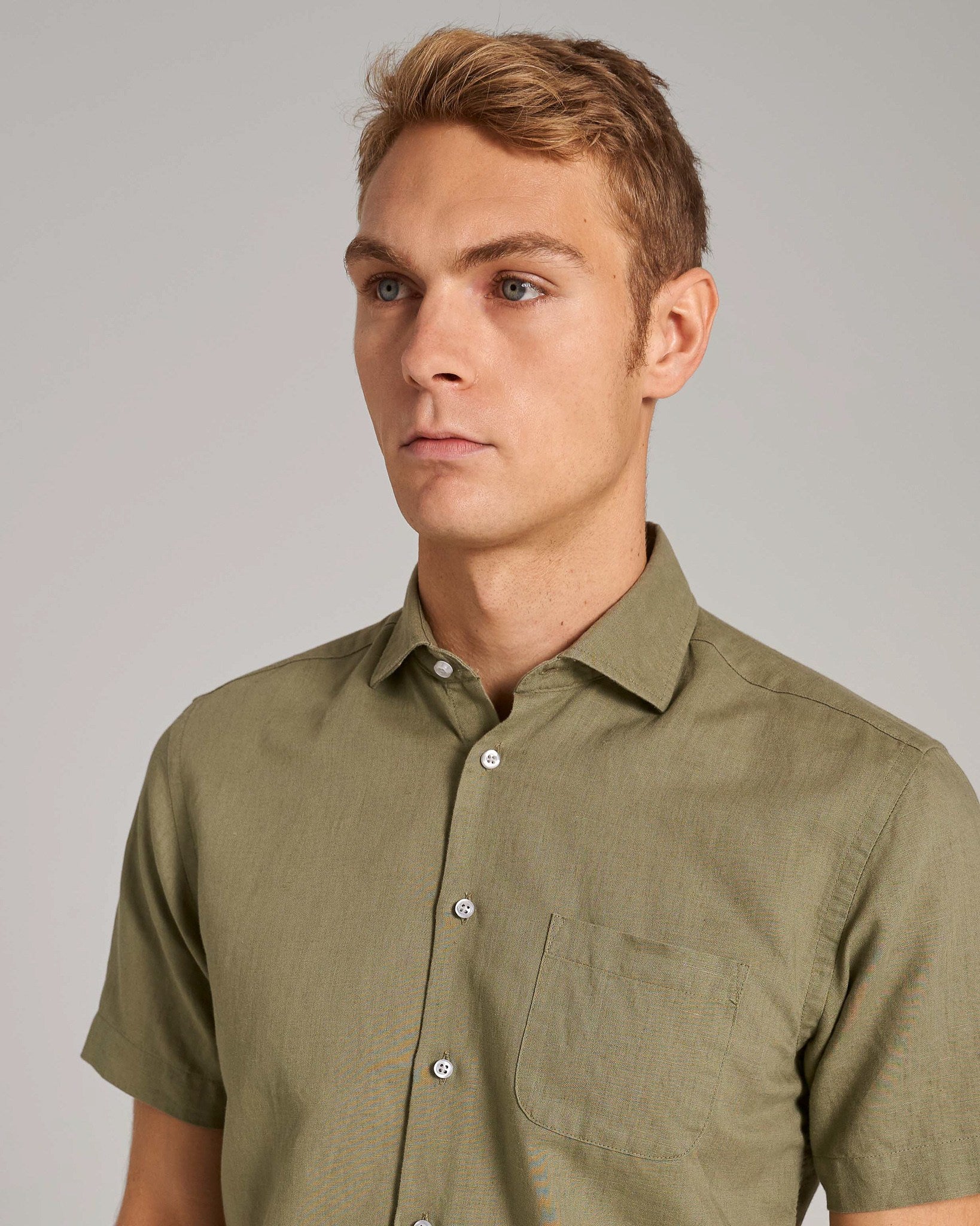 BS Verstappen Casual Slim Fit Skjorta - Army