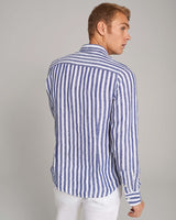 BS Ocon Casual Slim Fit Skjorta - Blue/White