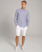 BS Bottas Casual Slim Fit Skjorta - Navy/White