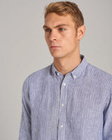 BS Bottas Casual Slim Fit Skjorta - Navy/White