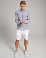 BS Alonso Casual Slim Fit Skjorta - Blue/White