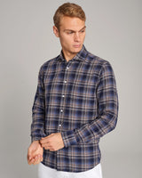 BS Gasly Casual Slim Fit Skjorta - Dark Blue