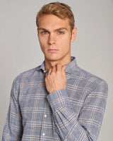 BS Vettel Casual Slim Fit Skjorta - Blue