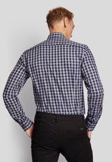 BS Steadman slim fit Skjorta - Blue
