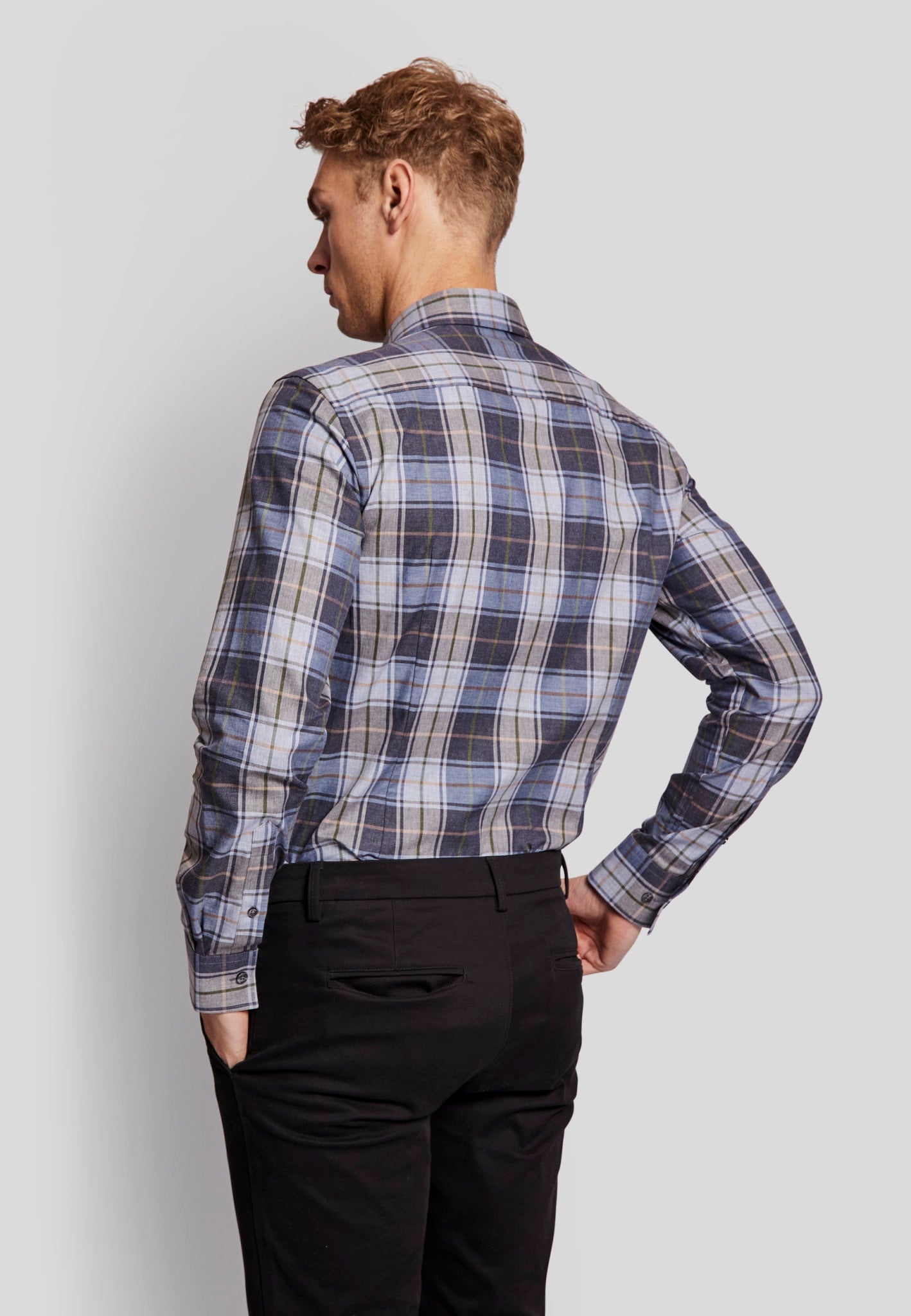 BS Terience slim fit Skjorta - Blå
