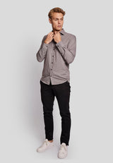 BS Tusk slim fit Skjorta - Brown