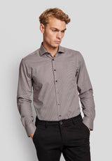 BS Tusk slim fit Skjorta - Brown