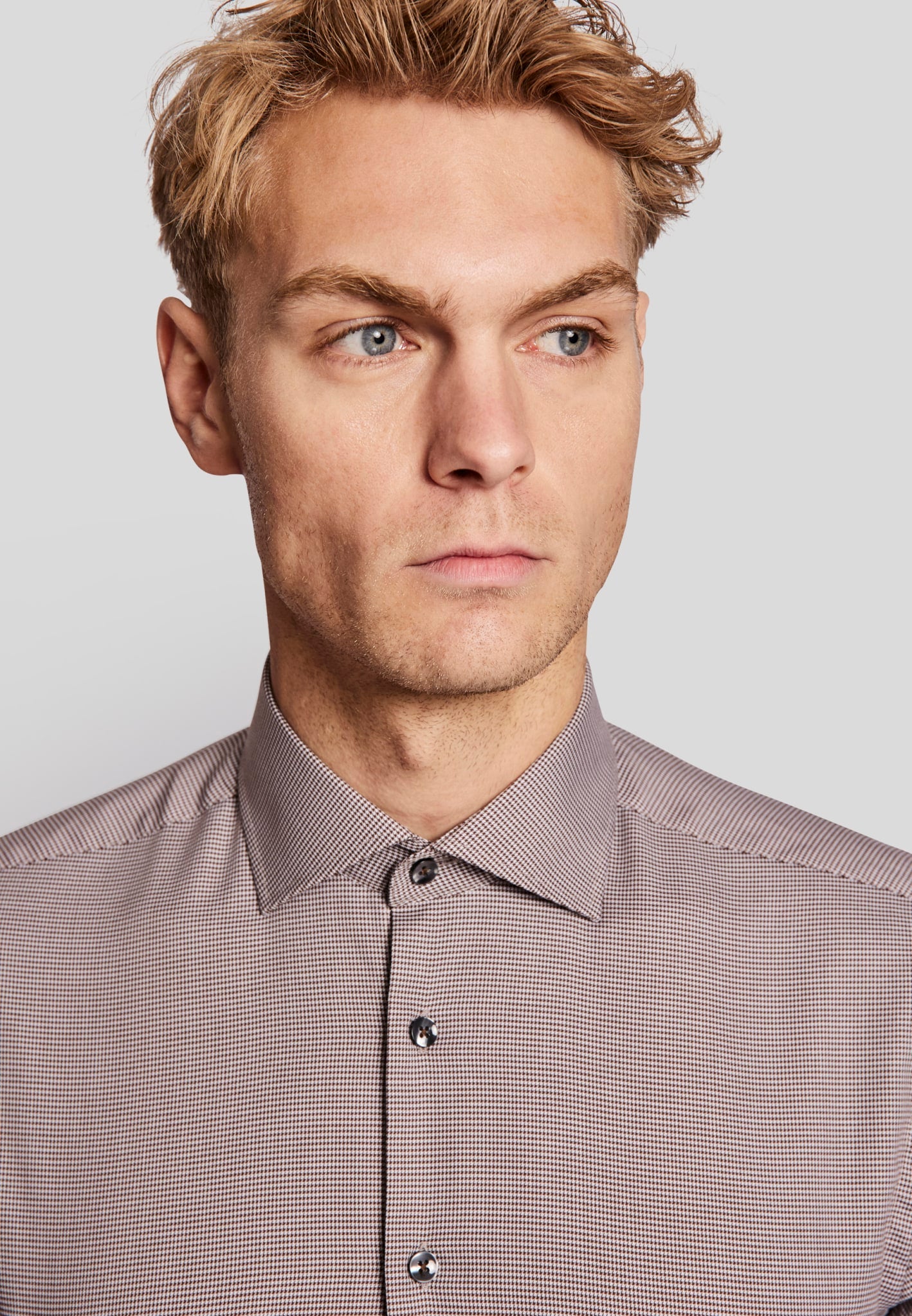 BS Tusk slim fit Skjorta - Brown