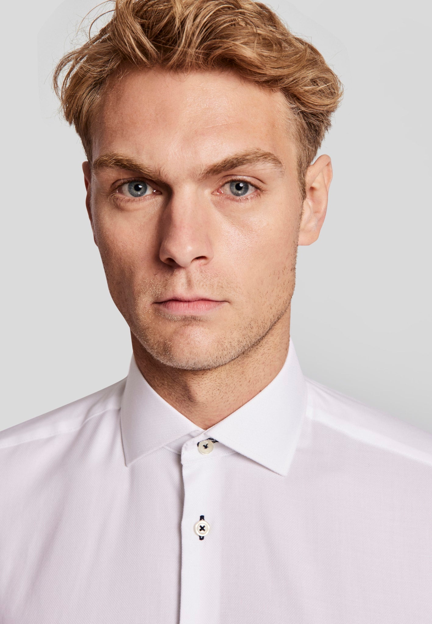 BS Tung slim fit skjorta - White