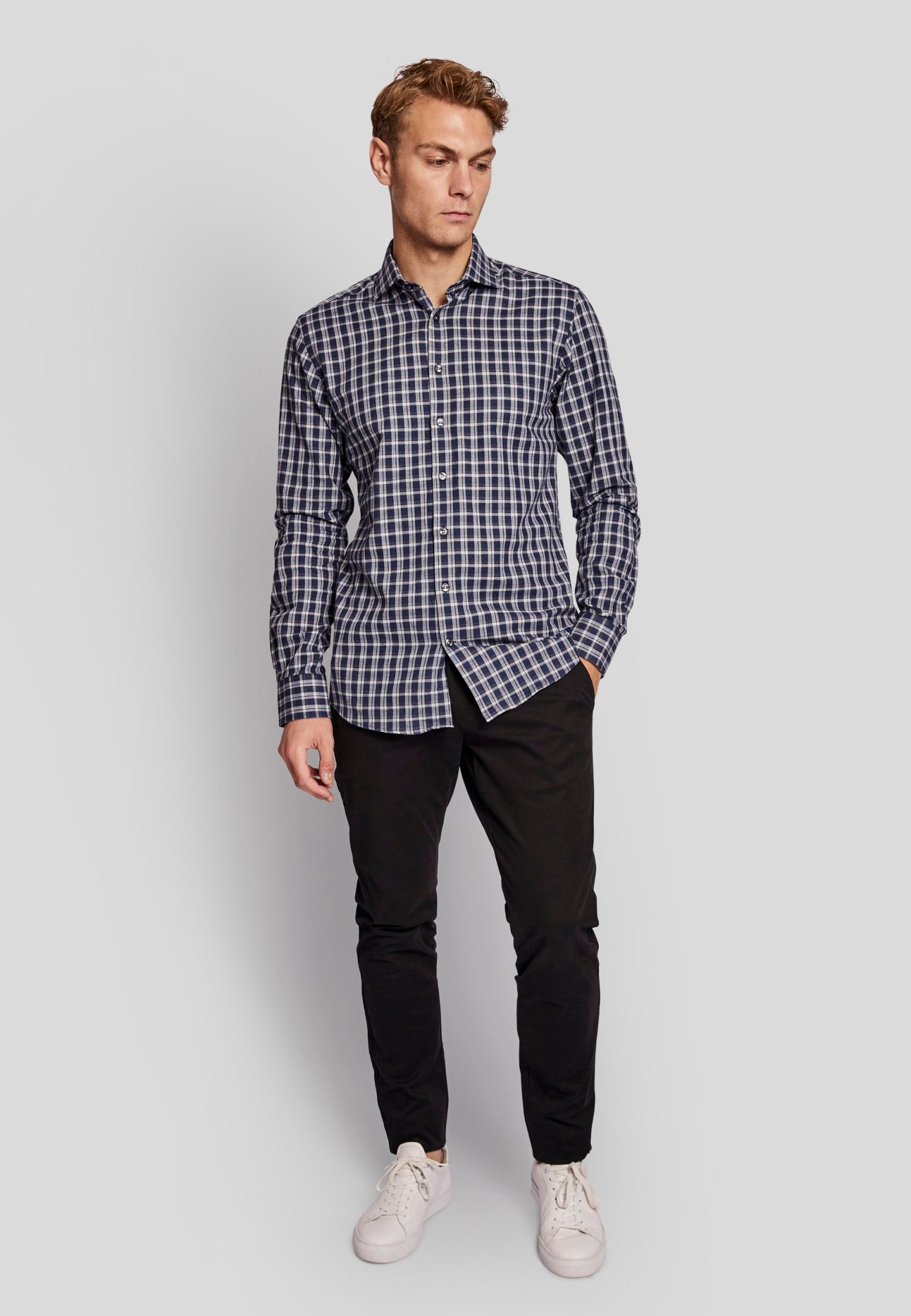 BS Emerson modern fit Skjorta - Blå