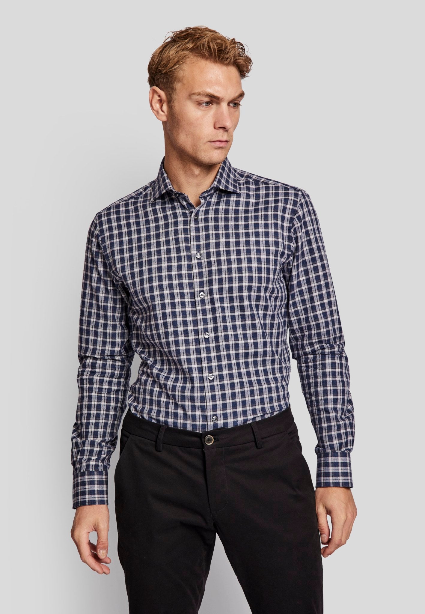 BS Emerson modern fit Skjorta - Blå