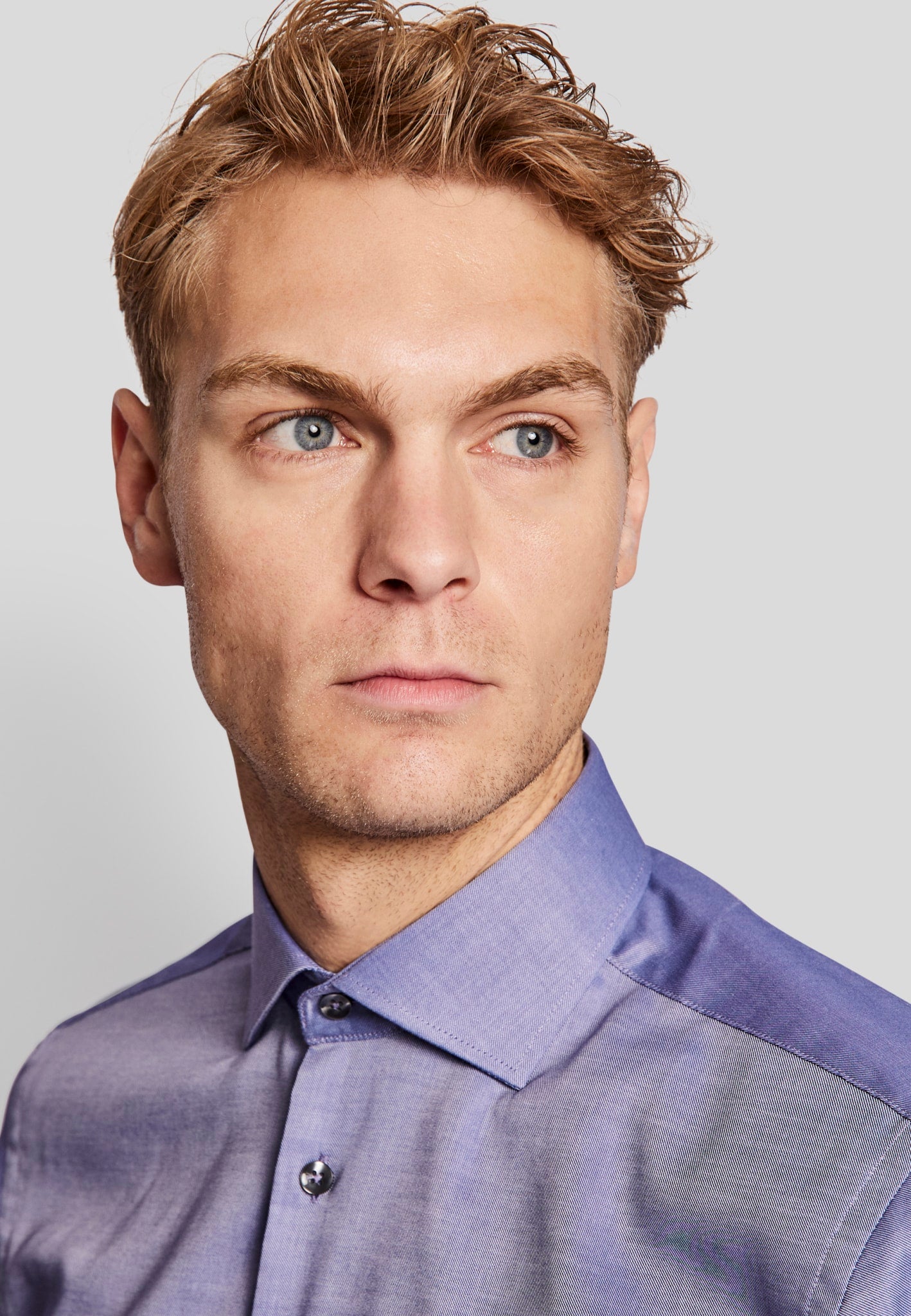 BS Karius modern fit Skjorta - Blå