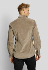 BS Kongsberg casual slim fit Skjorta - Mud