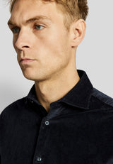 BS Kongsberg casual slim fit Skjorta - Navy