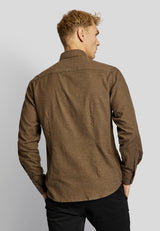 BS Halden casual slim fit Skjorta - Brown