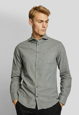 BS Halden casual slim fit Skjorta - Grey