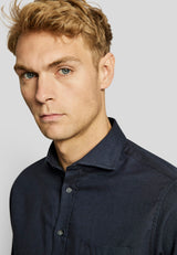 BS Halden casual slim fit Skjorta - Navy
