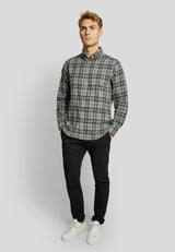 BS Trondheim casual slim fit Skjorta - Grey