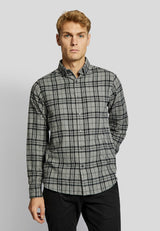 BS Trondheim casual slim fit Skjorta - Grey