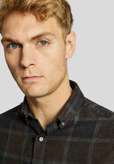 BS Asker casual slim fit Skjorta - Charcoal