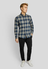 BS Skien casual slim fit Skjorta - Blue