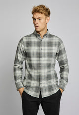 BS Fauske casual slim fit Skjorta - Light Grey