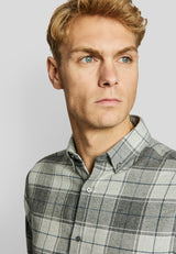 BS Fauske casual slim fit Skjorta - Light Grey